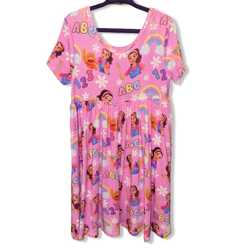 Ms. Rachel Pink Bamboo Twirl Dress Size 4T